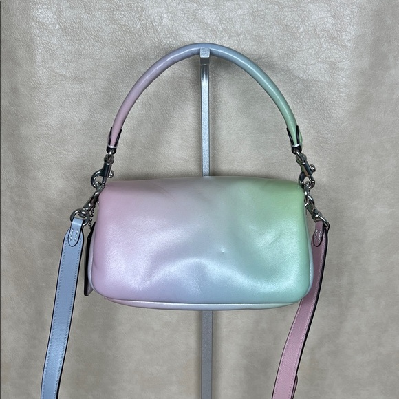 COACH Pillow Tabby 18 Ombre Napa Leather multi color mini crossbody bag - Picture 11 of 17